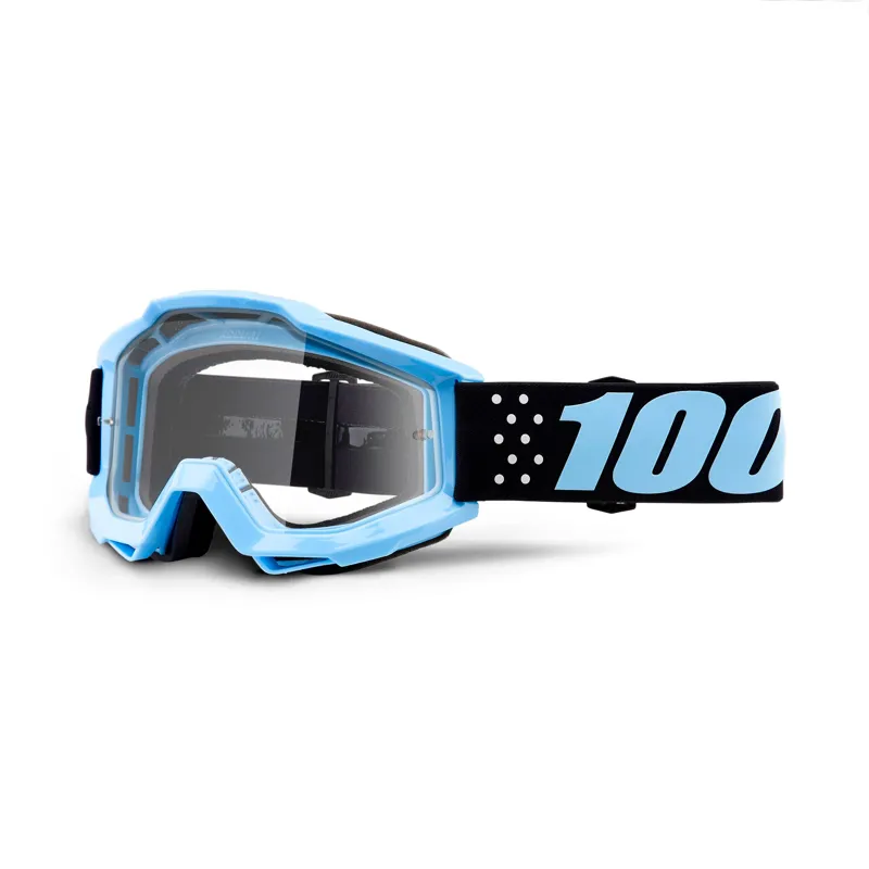 100 PerCent Accuri Goggles Clear Lens with Taichi Blue Frame