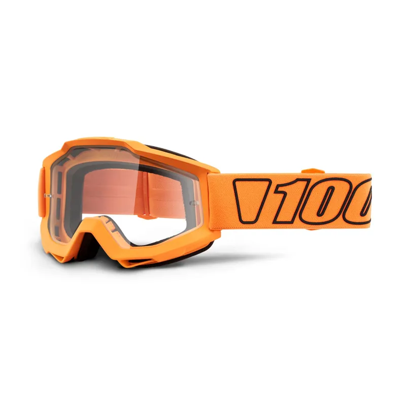 100 PerCent Accuri Goggles Clear Lens with Luminari Orange Frame