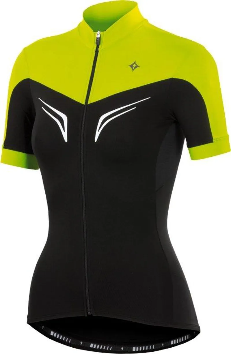 Specialized Womens SL Expert Short Sleeve Jersey Black/Hyper Green