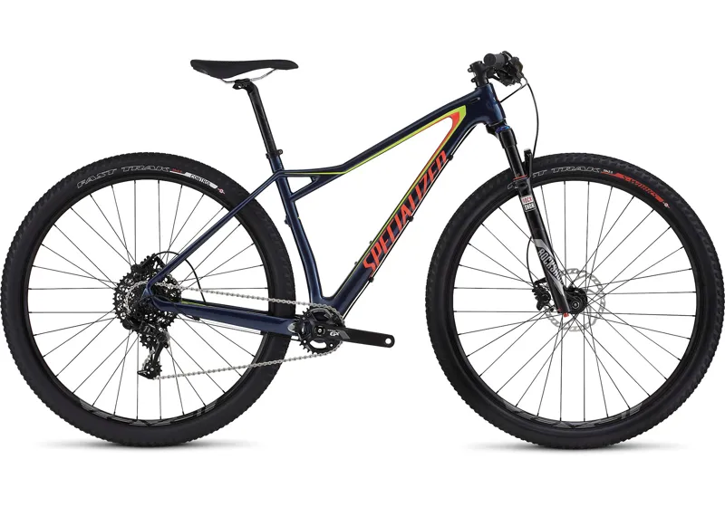 Specialized Fate Comp Carbon 29 Gloss Navy/Pearl Coral/Hyper Green