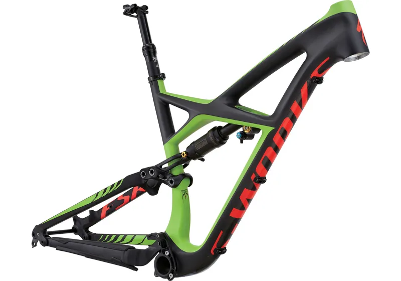 S-Works Enduro 29 Frameset Satin Charcoal Tint Carbon/Green/Rkt Red