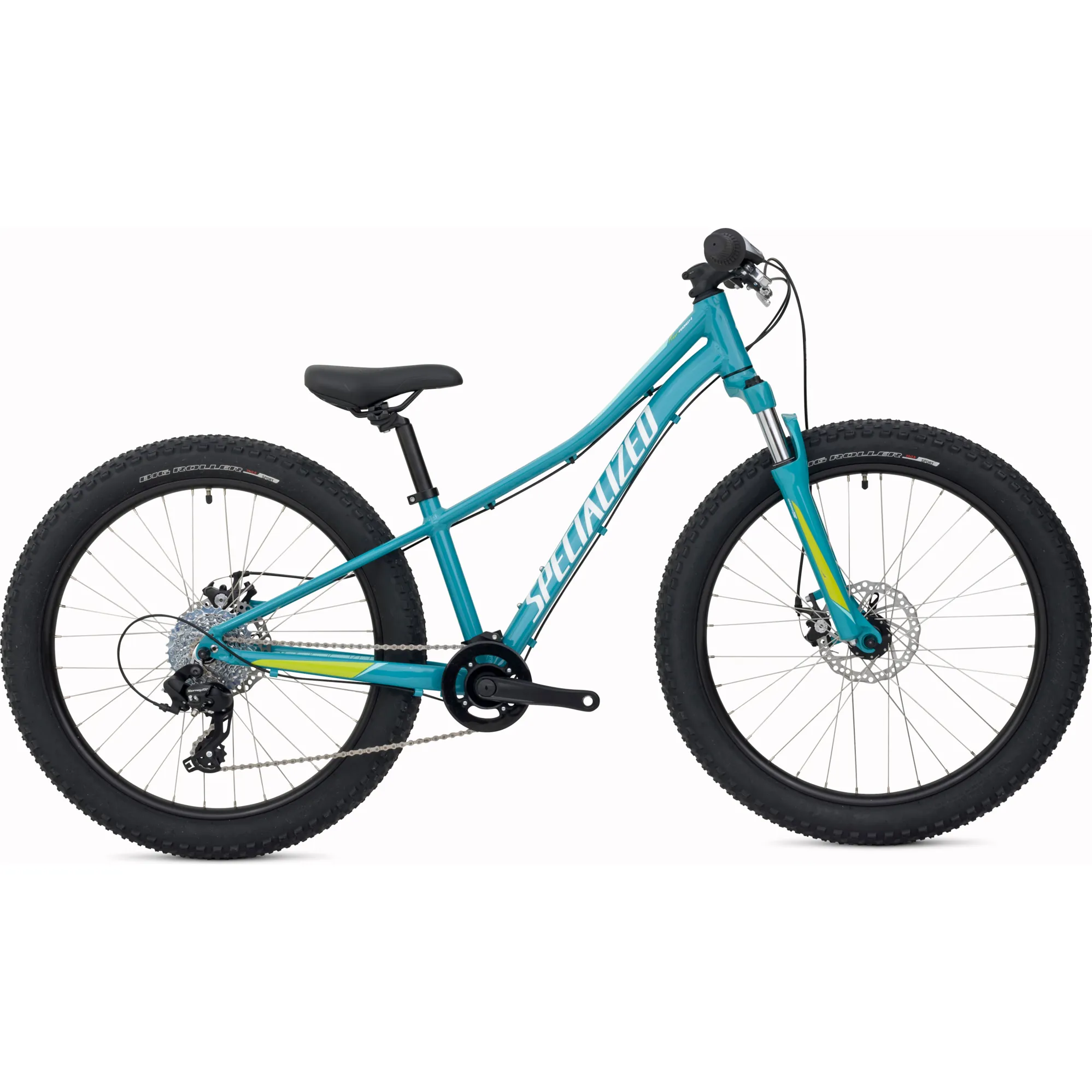 2021 Specialized Riprock 24 Pearl Turquoise and Hyper Green