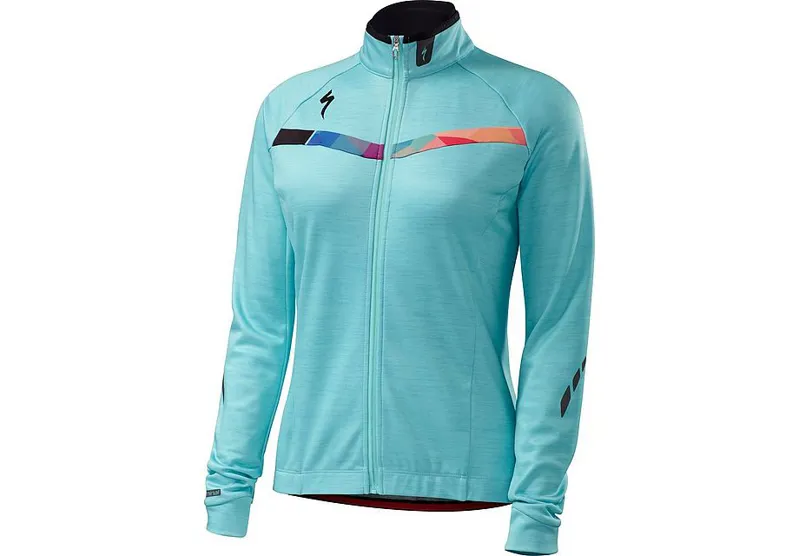 Specialized Therminal Long Sleeve Womens Jersey Turquoise