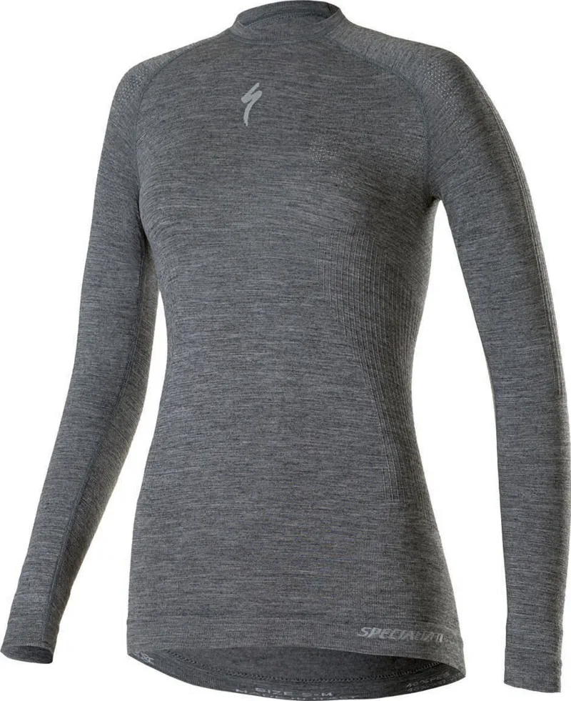 Specialized Merino Womens Long Sleeve Base Layer in Grey