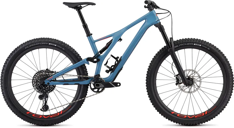 Specialized Mens 2019 Stumpjumper Expert 27.5 Storm Grey/Rocket Red