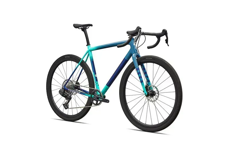 Specialized Crux Expert SRAM Rival XPLR AXS Gravel Bike in Grey Blue Lagoon-1
