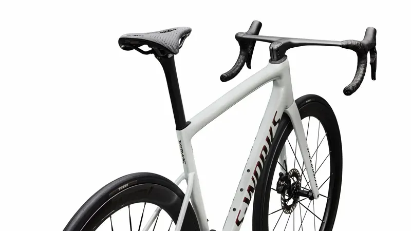 Specialized S-Works Tarmac SL8 Shimano Dura-Ace Di2 Road Bike in Gloss Metallic White Silver-5
