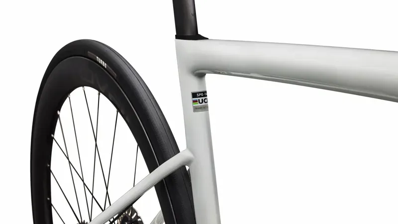 Specialized S-Works Tarmac SL8 Shimano Dura-Ace Di2 Road Bike in Gloss Metallic White Silver-6