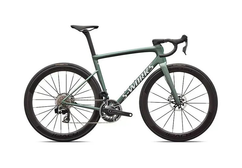 Specialized S-Works Tarmac SL8 SRAM RED AXS Road Bike in Premium Fjord Metallic