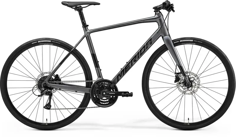 2025 Merida Speeder 100 Hybrid bike Dark Silver Black