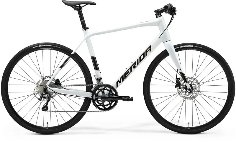 2025 Merida Speeder 300 Hybrid Bike White Gold