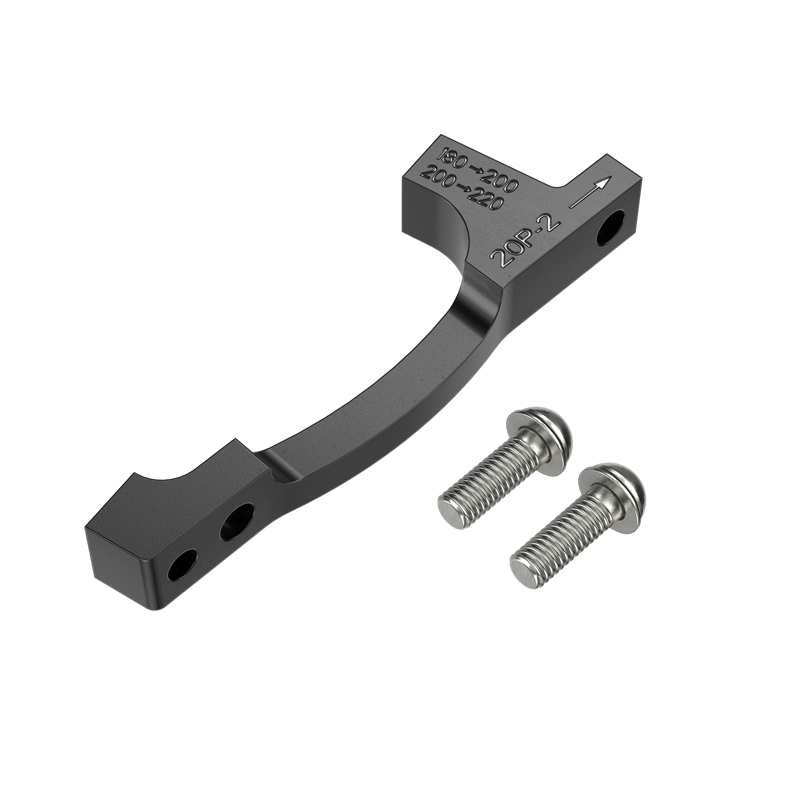 Sram 20P P1 Post Bracket 180 FRT/160 Rear W/ SS Pair +20mm in Black/SS