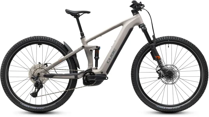 Cube Stereo Hybrid ONE44 SLX 800 eMountain Bike in Oat Grey/Grey