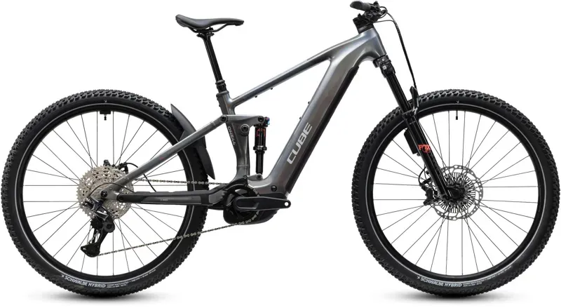 Cube Stereo Hybrid ONE44 SLX 800 eMountain Bike in Prisma Silver/Grey