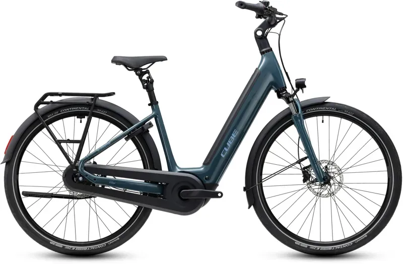 Cube Supreme Hybrid Comfort ONE 600 Electric Bike in Gunmetal/Reflex