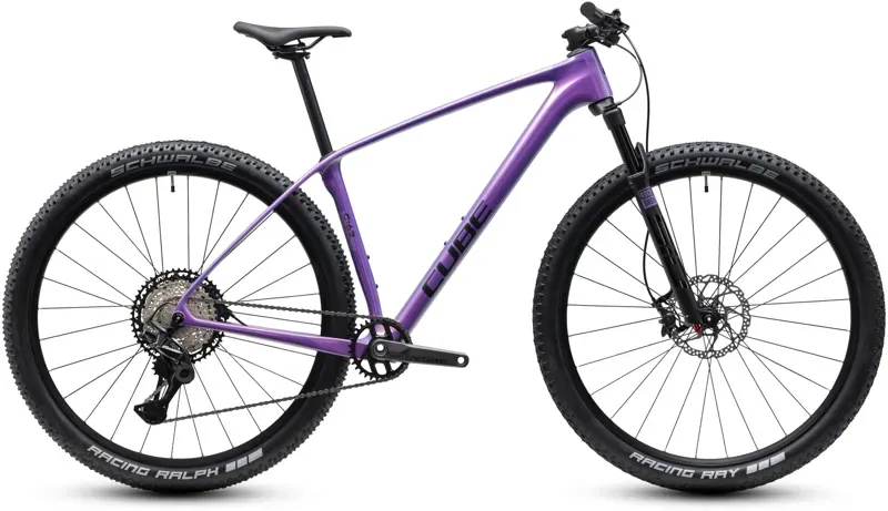 Cube Reaction C:62 Pro Mountain Bike in Cosmic Purple/Black