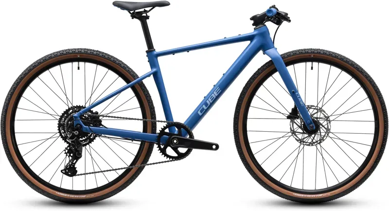 Cube Nulane Rookie ONE Kids Gravel Bike in Yale Blue/Blue
