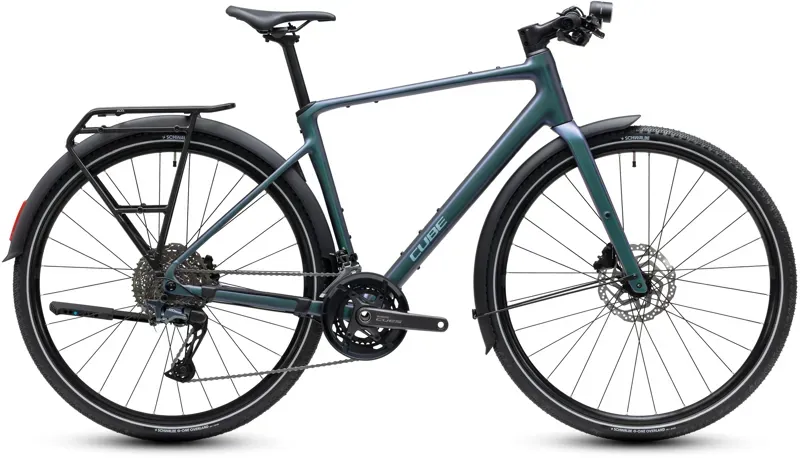 Cube Nulane Race FE Gravel Bike in Smaragd Grey/Prizm