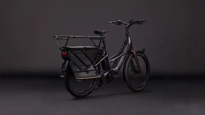 Cube Longtail Hybrid Comfort Family 800 eCargo Bike in Haze/Reflex-1