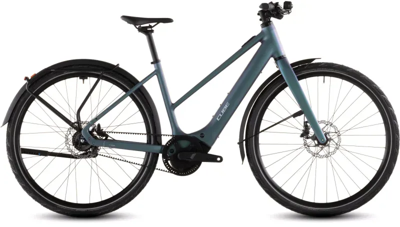 Cube Editor Hybrid SLT 400x FE eHybrid Bike in Smaragd Grey/Prism
