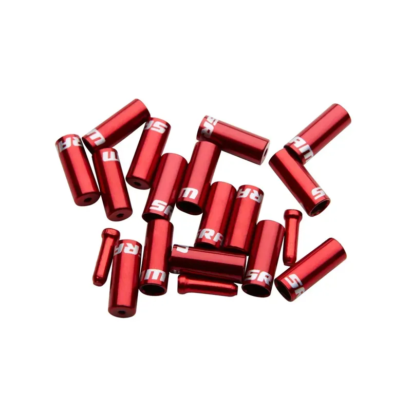 SRAM Aluminum 4.0/5.0mm Brake/Cable Tip Ferrule Kit 10-pack in Red