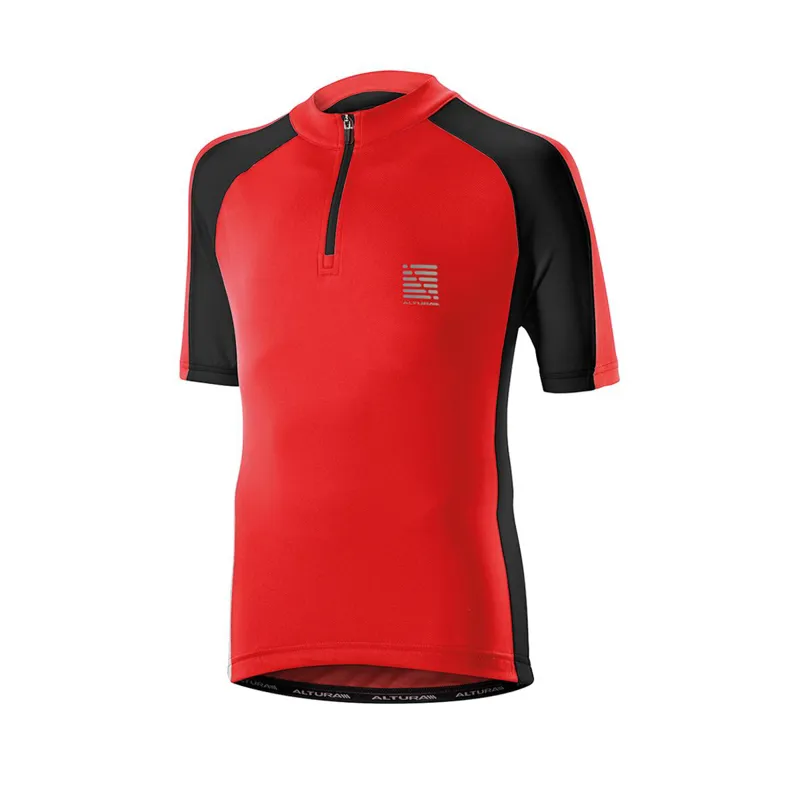 Altura Childrens Short Sleeve Sprint Jersey Black/Red