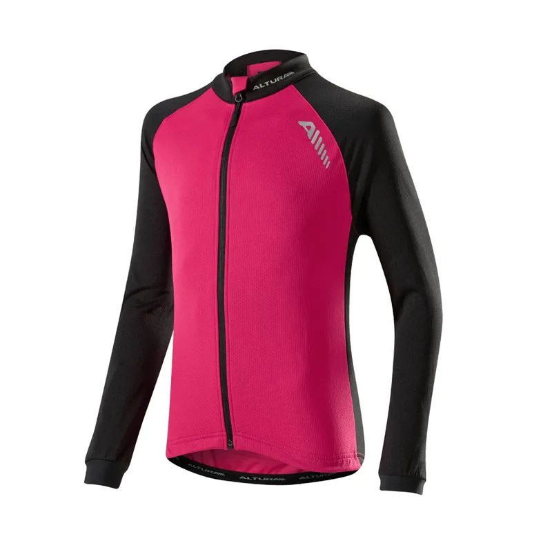 Altura Childrens Sprint Long Sleeve Jersey Raspberry/Black