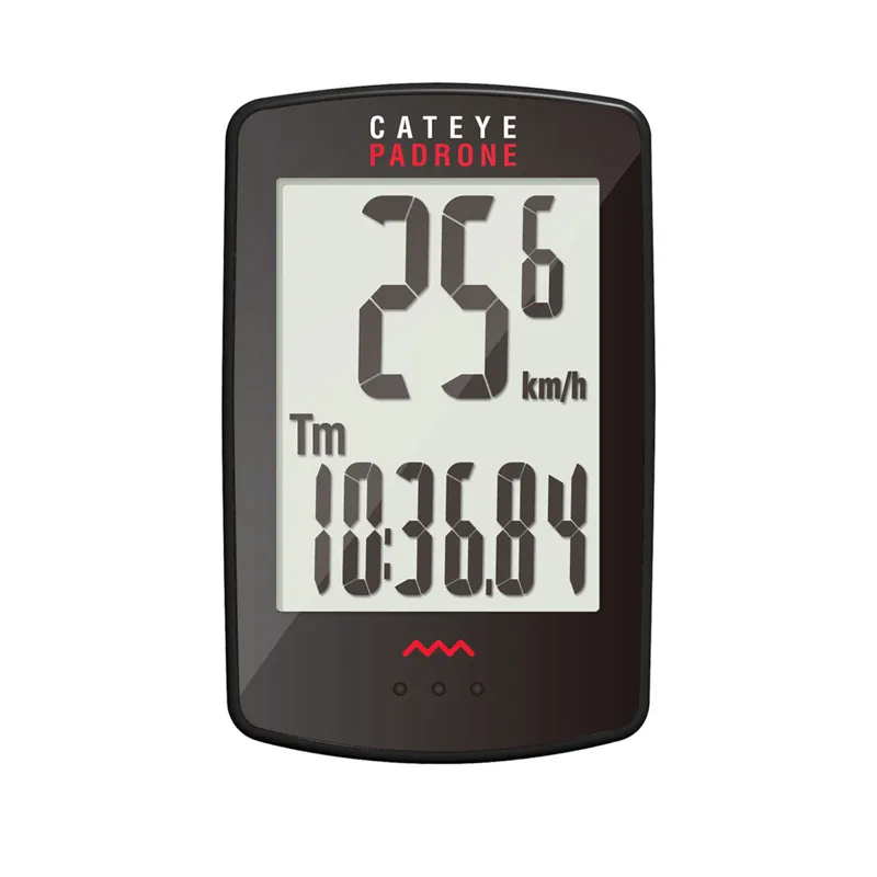 Cateye Padrone Multi Function Bicycle Computer in Black