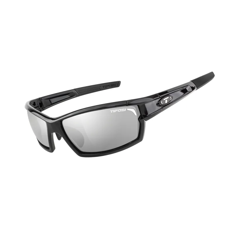 Tifosi Camrock Full Framed Cycling Glasses in Gloss Black and Silver